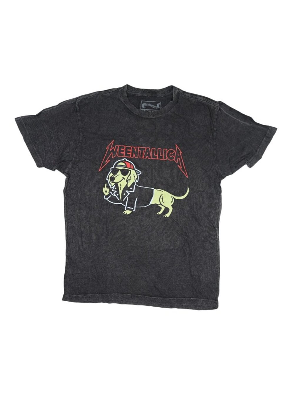 Bean Goods Weentallica T-Shirt in Washed Black